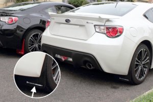 Toyota FR S Mud Flap - Front + Rear - Rally Armor - UR Series - Black - `13-`17